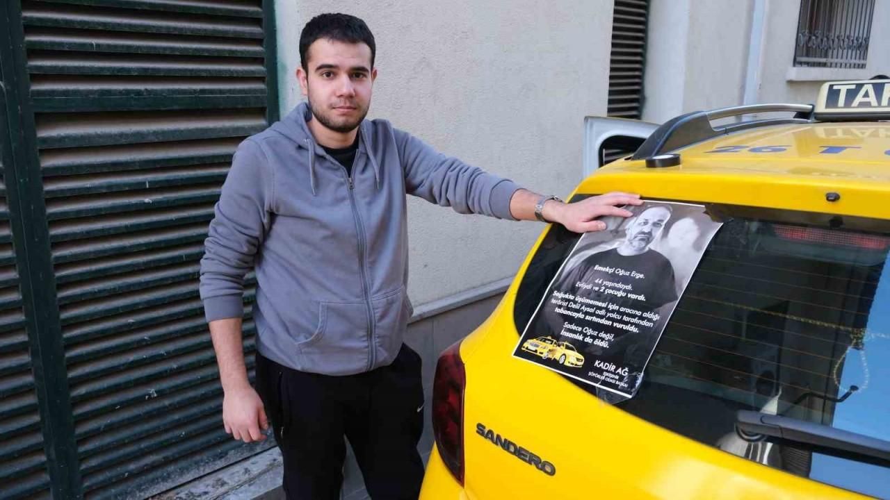 Eskişehir'de taksiciler öldürülen meslektaşlarını unutmadı