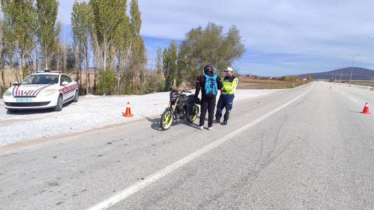 Kütahya’da motosiklet denetimi artırıldı