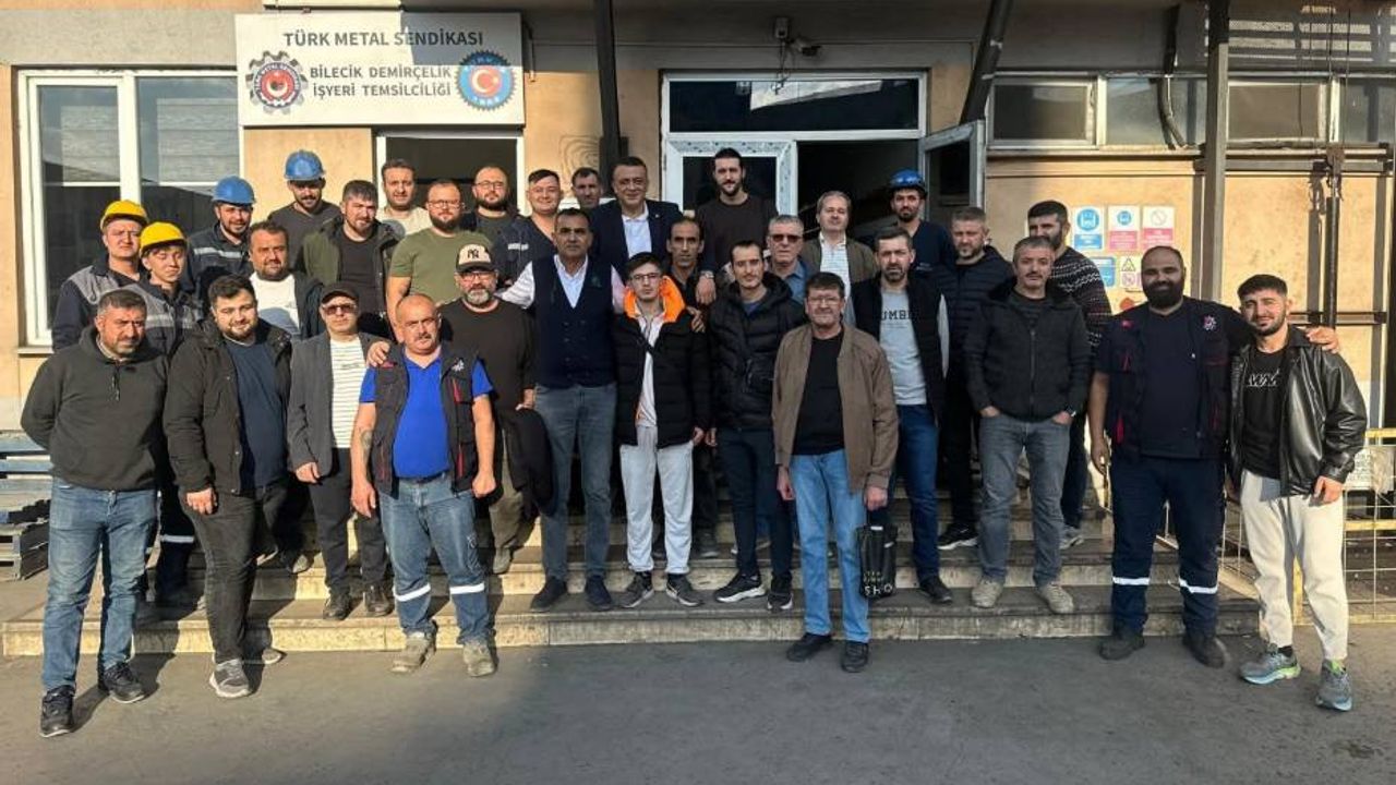Türk Metal Sendikası, Bilecik Demir Çelik’te üyelerini bilgilendirdi