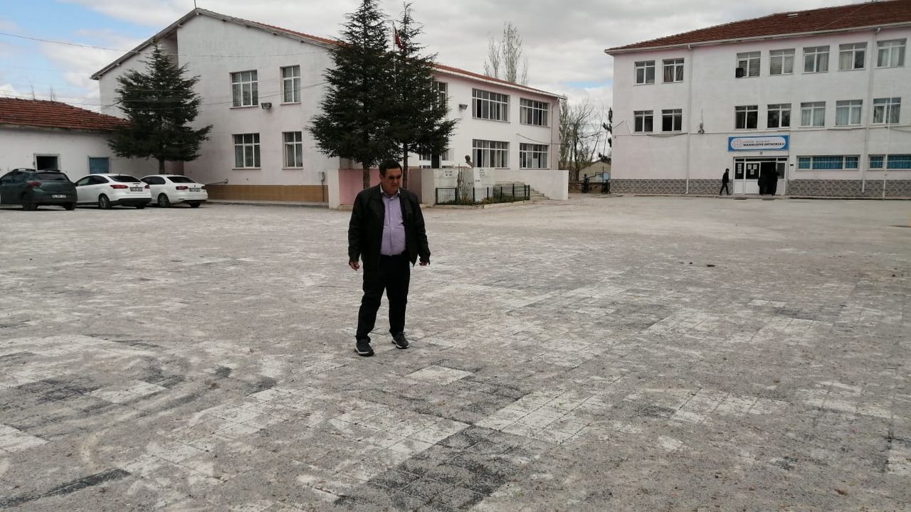 Eskişehir'de okulda çevre düzenlemesi