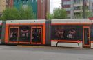 Tramvaylar Türk bayrakları ile donatıldı