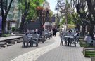 Havaların ısınmasıyla Hamamyolu’nda çay bahçeleri dolmaya başladı
