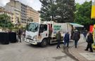 Eskişehir'de temizlik araçları işlek caddelerde görev başında