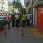 Eskişehir'de ana caddede kazı çalışması