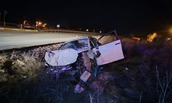 Eskişehir'de feci kaza: Araç şarampole uçtu!