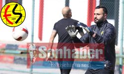 Eskişehirspor’un yeni file bekçisi antrenmanda