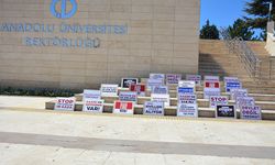 Eskişehir'deki üniversiteden İsrail protestosu