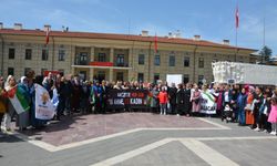 AK Parti'li kadınlardan İsrail protestosu