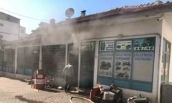 Osmaneli’nde motosiklet tamirhanesinde yangın paniği