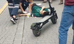 Eskişehir'de yaşlı kadına elektrikli scooter çarptı!