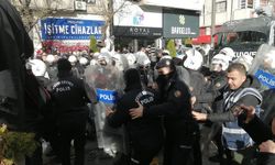 Eskişehir'de olaylı eylem: Polis etten duvar ördü
