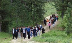 Hisarcık MYO öğrencileri doğa yürüyüşünde ağaçlara 50 ahşap kuş yuvası astı
