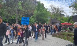 Bando eşliğinde farkındalık yürüyüşü