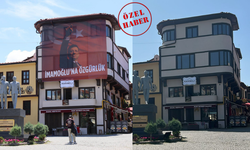 Eskişehir'de Ekrem İmamoğlu pankartına emniyet müdahalesi