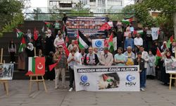 Eskişehir'den İsrail'e fotoğraflı protesto