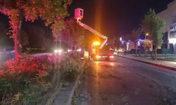 Eskişehir'de facia ucuz atlatıldı: Elektrik direği devrildi, araç hurdaya döndü