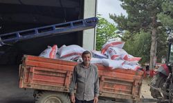 Çiftçiye gübre teslimatı yapıldı