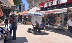 Eskişehir'de kavurucu sıcak altında zor mesai!