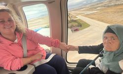 82 yaşında helikoptere binme fırsatını kaçırmadı