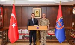 Vali Sözer’den Jandarma Eğitim Komutanı Tuğgeneral Aslan’a İade-i ziyaret