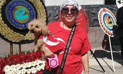 Eskişehir'de bayrak giydirilen köpek tepki çekti