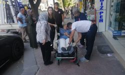 Eskişehir'de kaldırımda yürürken hastanelik oldu