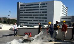 Kütahya Şehir Hastanesi’nde yangına ilk müdahale eğitimi