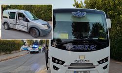 Eskişehir'de işçi servisi kaza yaptı, faciadan dönüldü