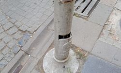 2 Eylül Caddesi’nde tehlike oluşturan görüntü