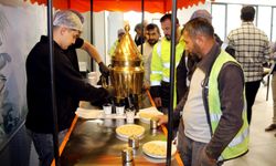Kütahya OSB’de çalışanlar sahlep eşliğinde stres attı