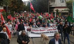 Eskişehir sokaklarında İsrail protestosu