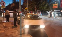 Eskişehir'de kaza: Motosiklet ile otomobil çarpıştı