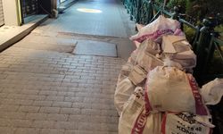 Eskişehir kaldırımlarında yakışmayan görüntü!