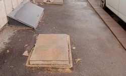 Eskişehir kaldırımlarında görünmez tehlike!