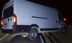 Eskişehir'de panelvan şarampole girdi