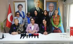 Eskişehir'de İYİ Partili kadınlardan şiddet tepkisi