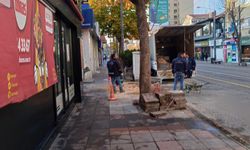 Eskişehir'de kaldırım yenileme çalışmaları sürüyor