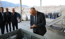 Zeytinyağı fabrikasında üretim kapasitesi incelendi