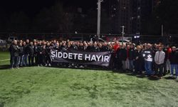 Eskişehir'de şiddeti protesto ettiler
