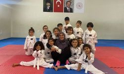 Minikler tekvandoyu sevdi