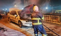 Bilecik'te araç yangını kısa sürede söndürüldü