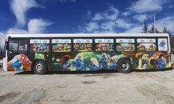 Eskişehir'in ilçesinde kütüphane otobüs hizmete hazır