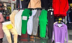 Hamamyolu’nda kışlık eşofmanlar 300 liradan satışta