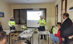 Hisarcık'ta güvenli traktör kullanımı eğitimi verildi