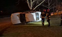 Eskişehir'de araç takla attı, genç sürücü içinde sıkıştı