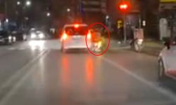 Eskişehir'de kırmızı ışıkta ilginç kaza: O anlar kamerada