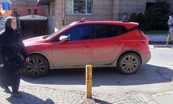 Eskişehir'de park ihlali trafiği aksattı