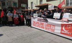 Eskişehir'de cami çıkışı eş zamanlı protesto