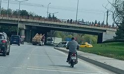 Eskişehir çevre yolunda tehlikeli yolculuk!