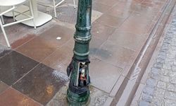 Eskişehir'de aydınlatma direklerinin görüntüsü dikkat çekti